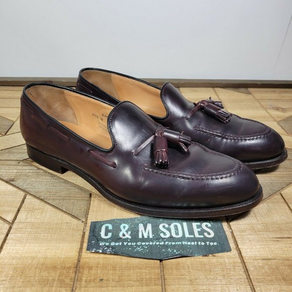 Burgundy Shell Cordovan Tassel Loafer 